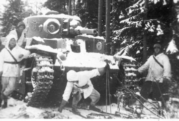 En erövrad sovjetisk pansarvagn