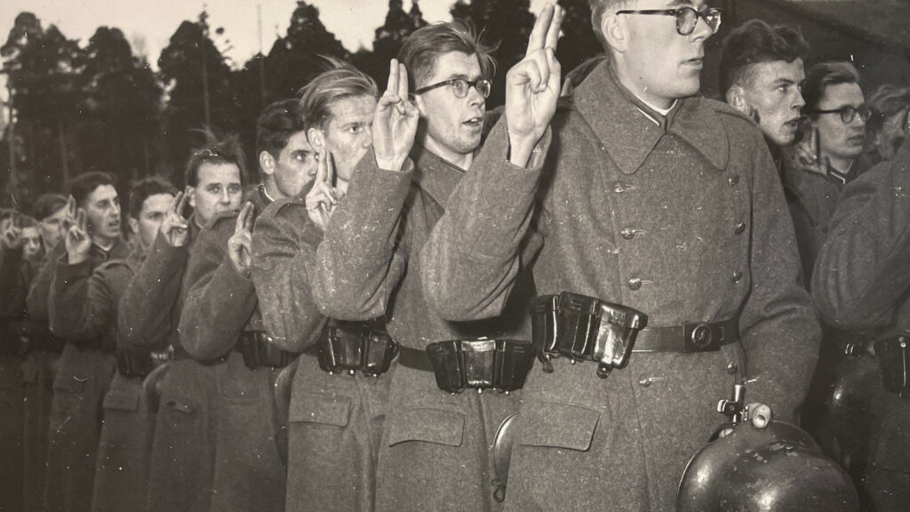 Krigsmannaeden vid Nylands brigad år 1973.