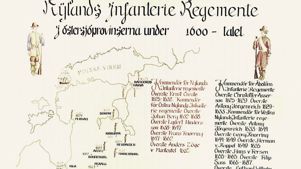 Nylands Infanteriregemente 1600 talet