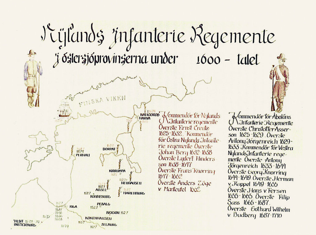 Nylands Infanteriregemente 1600 talet
